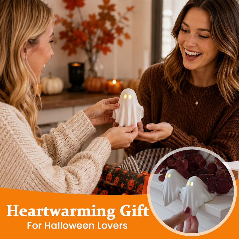 👻 Luminous Ghost Ornament: Your Cozy Halloween Companion!