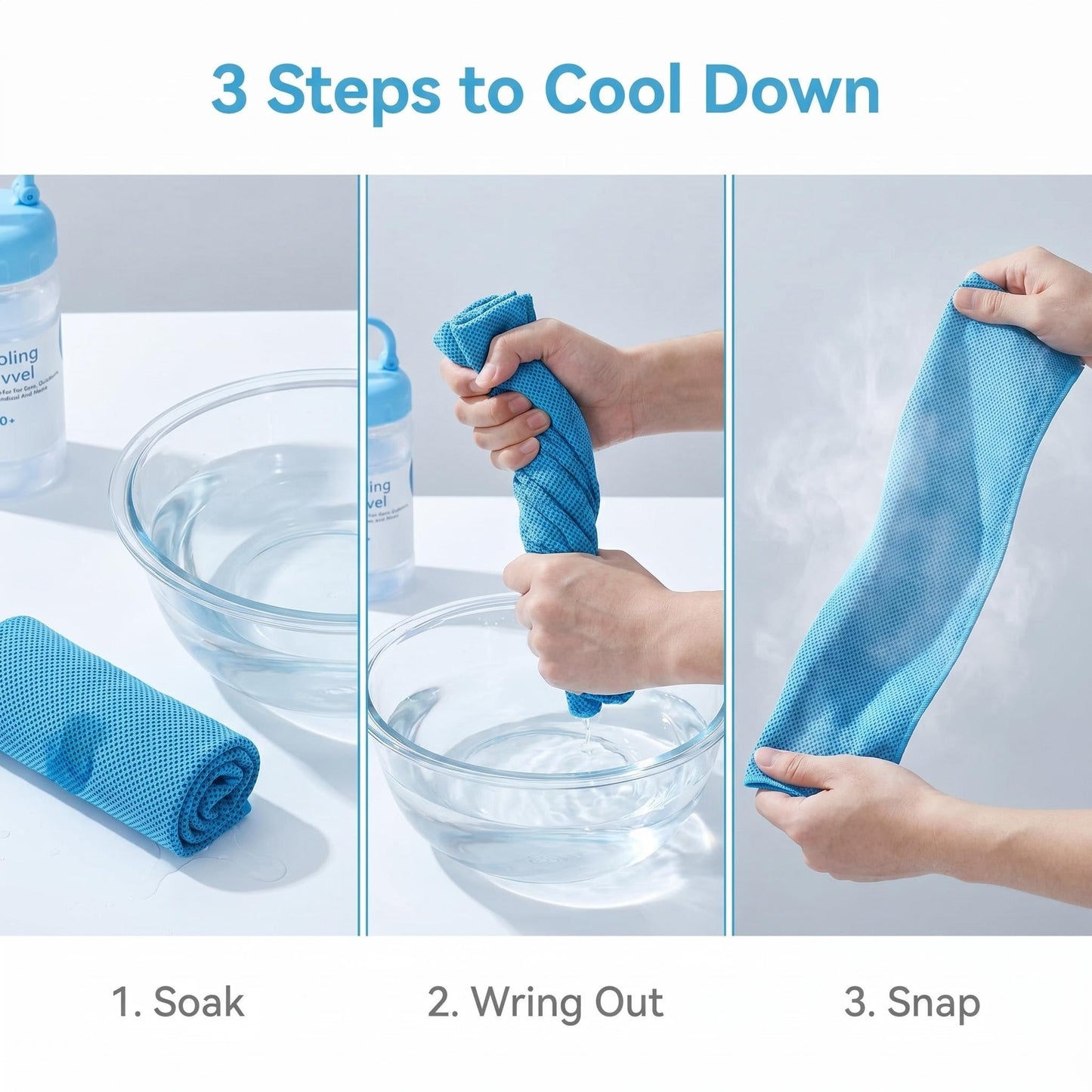 ⏰50% OFF-Buy 1 Get 1 Free❄💦Cold Sweat Towel You Can Use Anywhere, Anytime! Reusable Soft Absorbent Cooling Portable