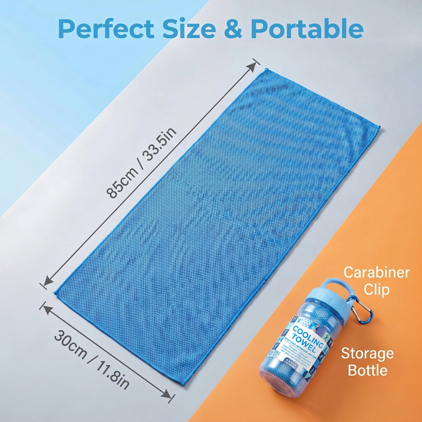 ⏰50% OFF-Buy 1 Get 1 Free❄💦Cold Sweat Towel You Can Use Anywhere, Anytime! Reusable Soft Absorbent Cooling Portable