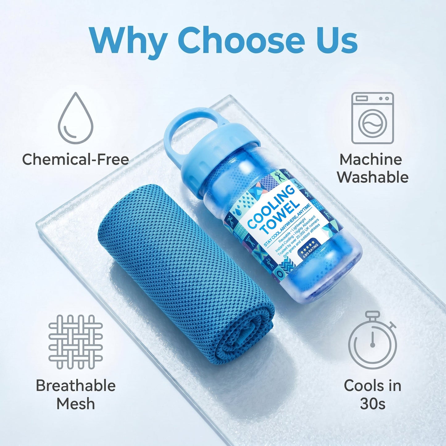 ⏰50% OFF-Buy 1 Get 1 Free❄💦Cold Sweat Towel You Can Use Anywhere, Anytime! Reusable Soft Absorbent Cooling Portable