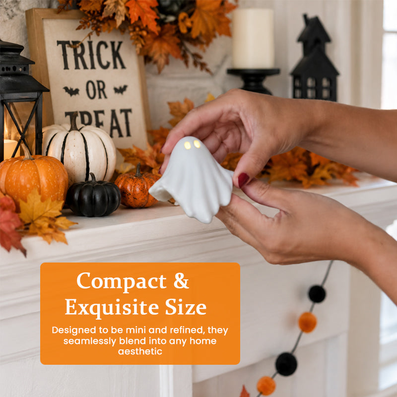 👻 Luminous Ghost Ornament: Your Cozy Halloween Companion!