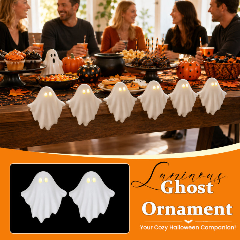 👻 Luminous Ghost Ornament: Your Cozy Halloween Companion!