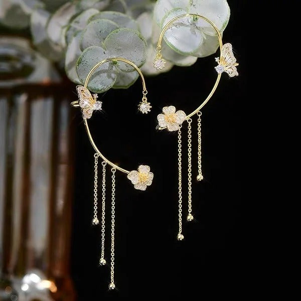 ✨🦋 Zirconia earrings with a butterfly design💖✨