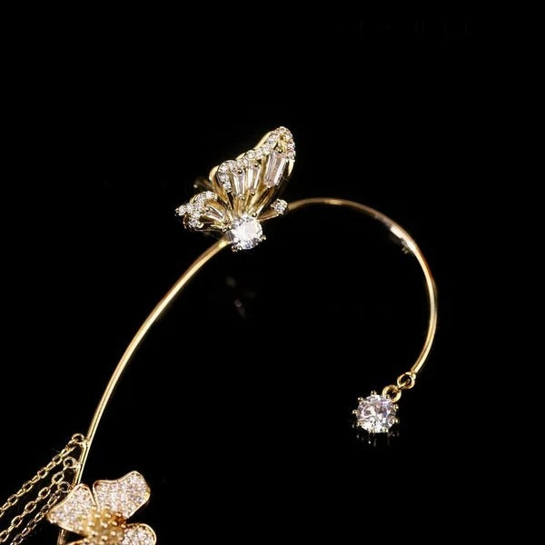 ✨🦋 Zirconia earrings with a butterfly design💖✨
